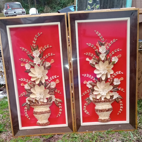 SET of 2 1970s Shell art Pictures. Both have never been opened. Very Beautiful.. - Picture 6 of 11